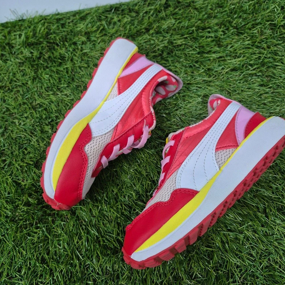 Puma Cruise Rider Fruit Kids Size 10C Red Pink Strawberry Sneakers 385467-01